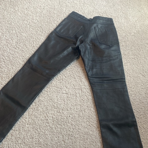Leather Pants 100% with lining Vintage - Picture 4 of 5